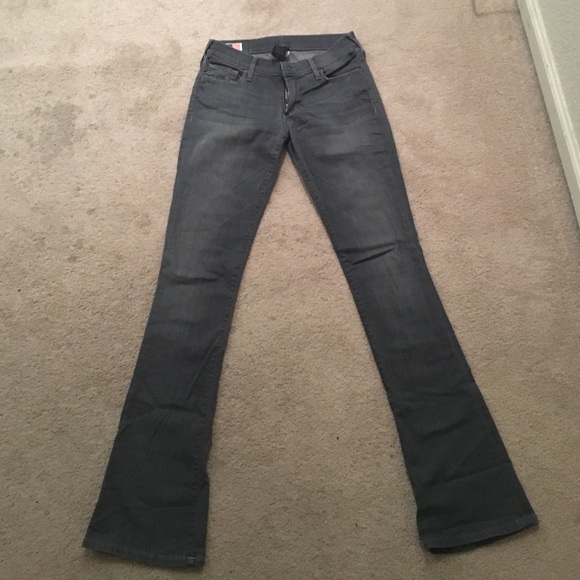 True Religion gray boot cut jeans