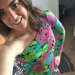 Lilly Pulitzer one sleeve dress