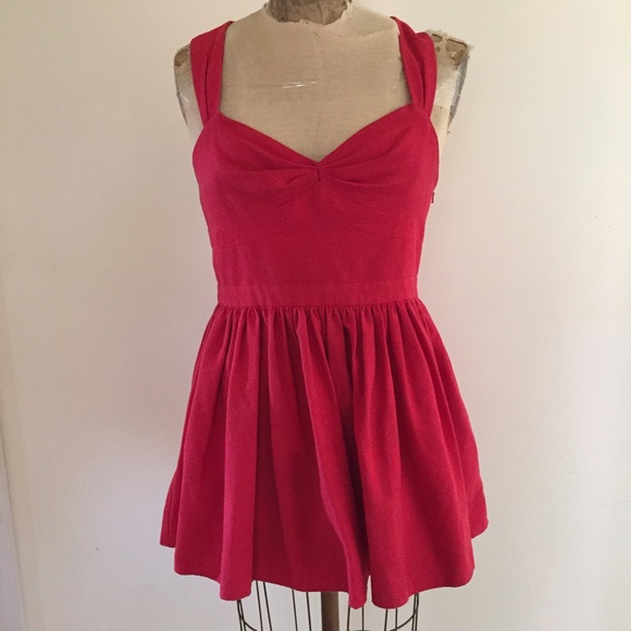 Topshop Skater Dress with back detail.