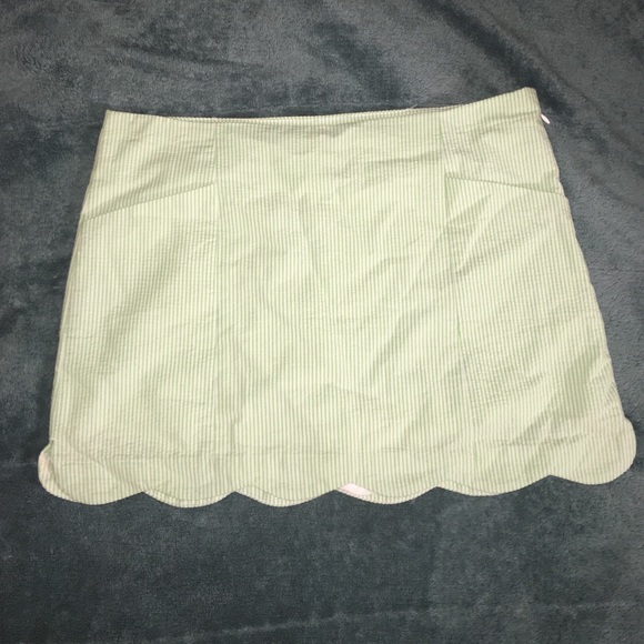 Cute SeerSucker Lilly Pulitzer Scalloped Skort