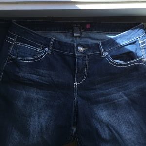 Torrid silver trimmed jeans