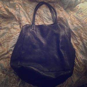 XL Sheepskin Leather tote Urban Outfitters
