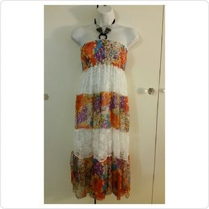 New Women Lace Floral Summer Dress