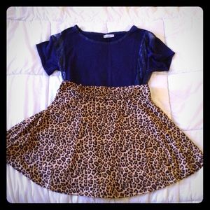 Comfortable Cheetah Print Skirt