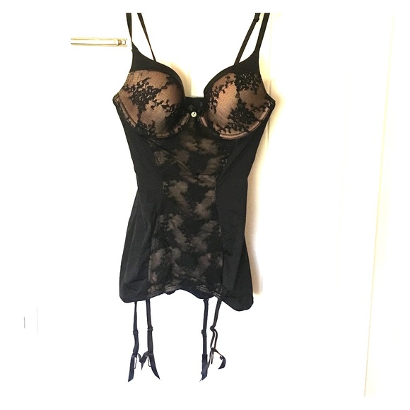 Felina lingerie slip with garters