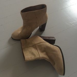 Tan booties