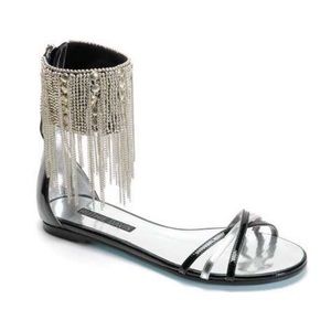 Ruthie Davis beaded fringe sandals
