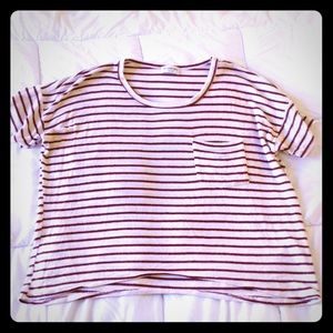 Oversize Comfy Striped Preppy Tee