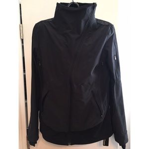 Luluemon black track jacket with lace