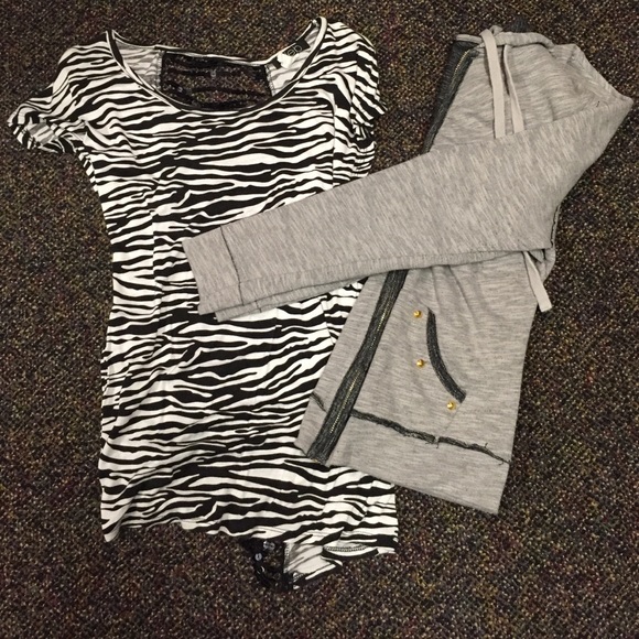 BUNDLE!!! Shirt with unique back and jacket