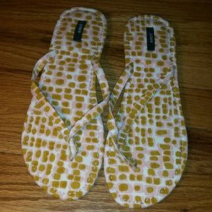 *Reduced* J crew flip flops