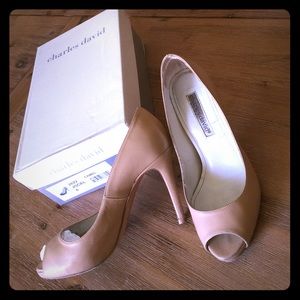 Charles David "Jocel" peep toe platform pumps