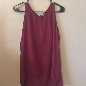 Blouse material tank top