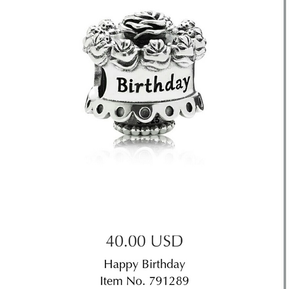 Pandora happy birthday charm