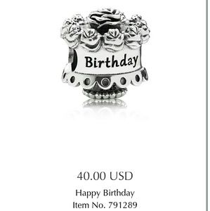 Pandora happy birthday charm