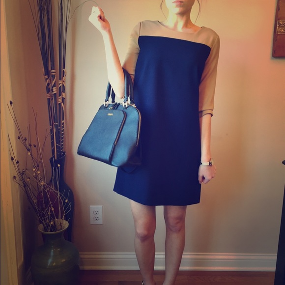 GAP Navy blue and Nude dress