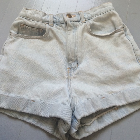 American apparel high waisted shorts