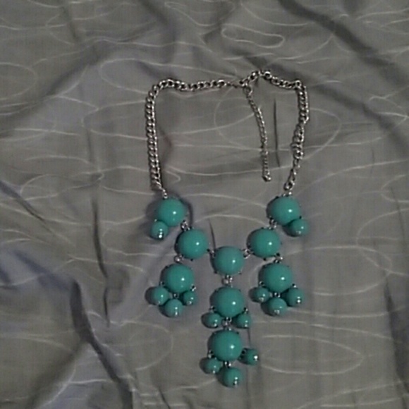 Blue beaded necklace