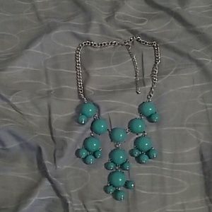 Blue beaded necklace