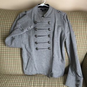 Express military style spring jacket. Gray LARGE