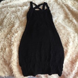 Black bodycon with cut outs