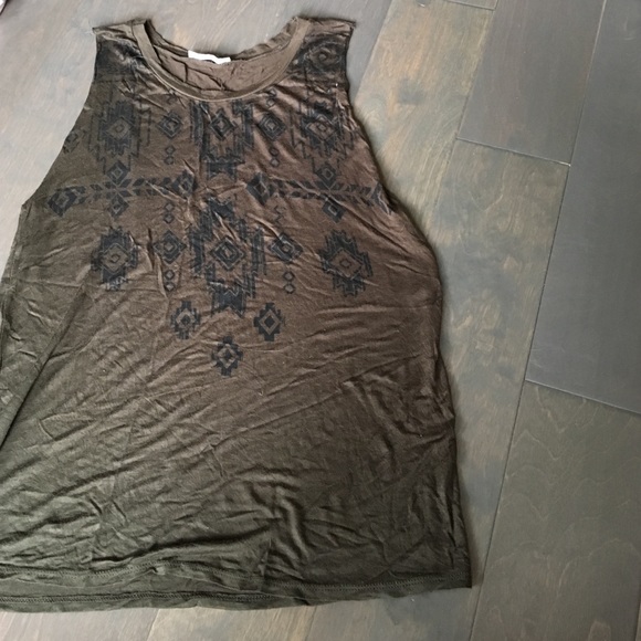 Aztec print tank top