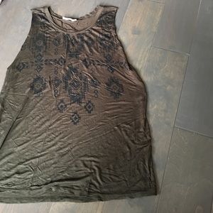 Aztec print tank top