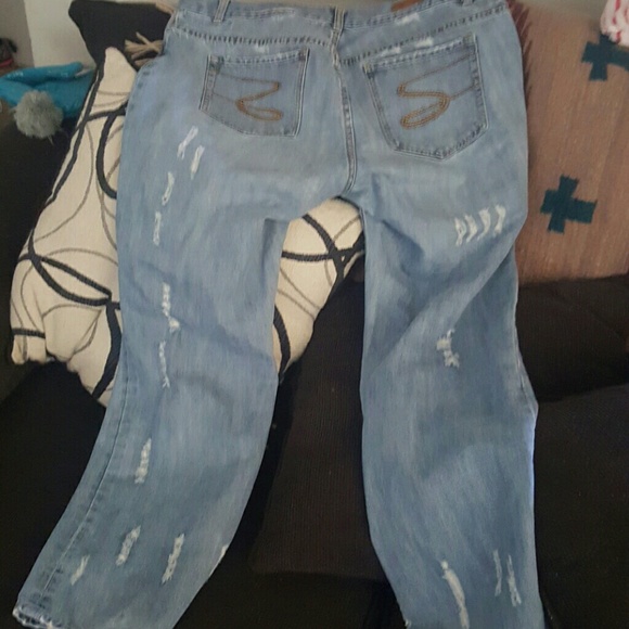 Plus size boot cut jeans