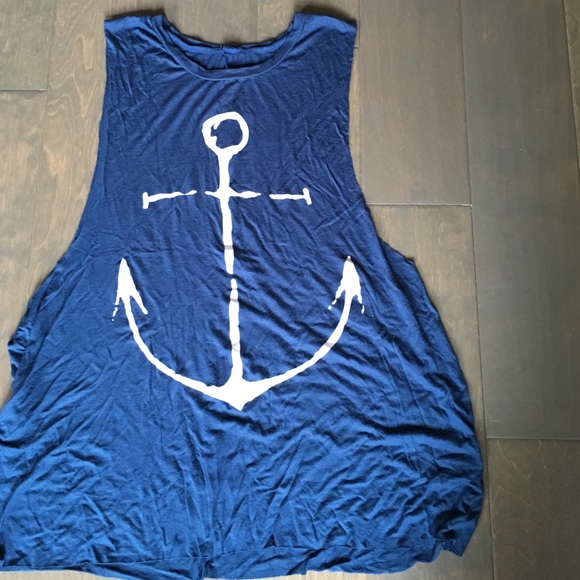 Blue anchor tank NWOT