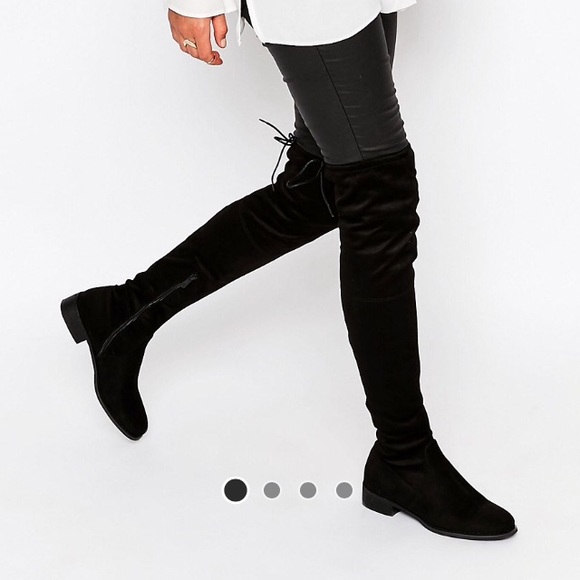 Public Desire Flat Over the Knee Boots