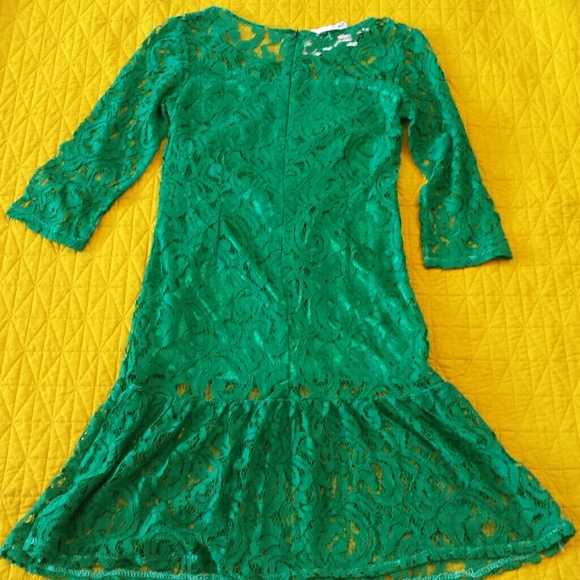 LACE GREEN DRESS - Picture 4 of 4