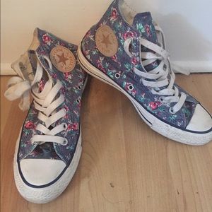 Limited Edition High top floral converse