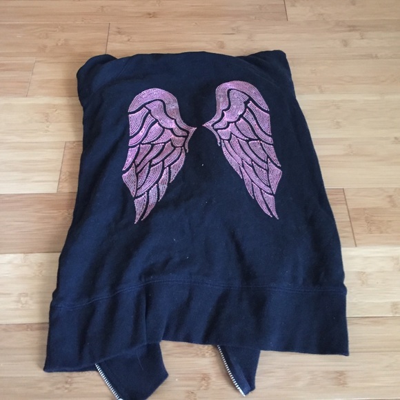 Victoria Secret Zip Up! Pink Angel Wings!