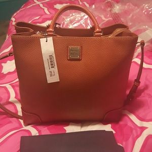 NWT D&B squared pebbled tote "Beatrice satchel"
