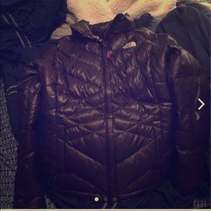 Black north face acongagua jacket