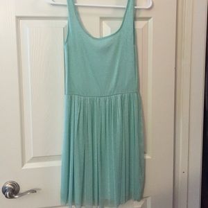 Seafoam glittery dress