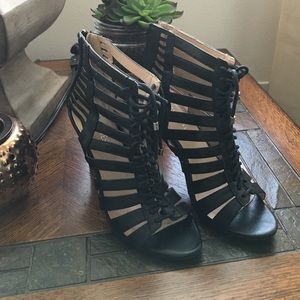 Nine West lace up heels