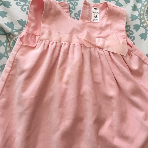 Carters 24 months pretty pink velvet dress