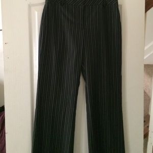 Black pinstripe dress pants size 4 petite