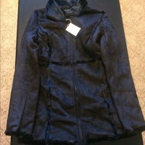 New faux suede Nicole Edwards form fitted.  jacket
