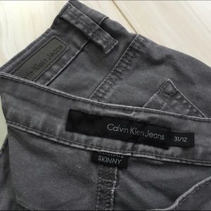 gray calvin klein ultimate skinny jeans