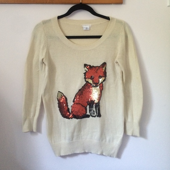 OU Cooperative Sequin Fox Sweater