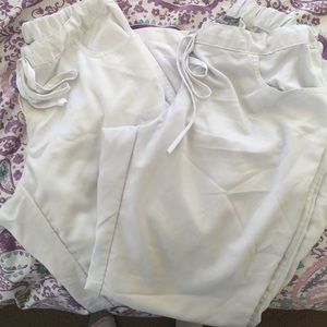 Greys anatomy white scrub pants