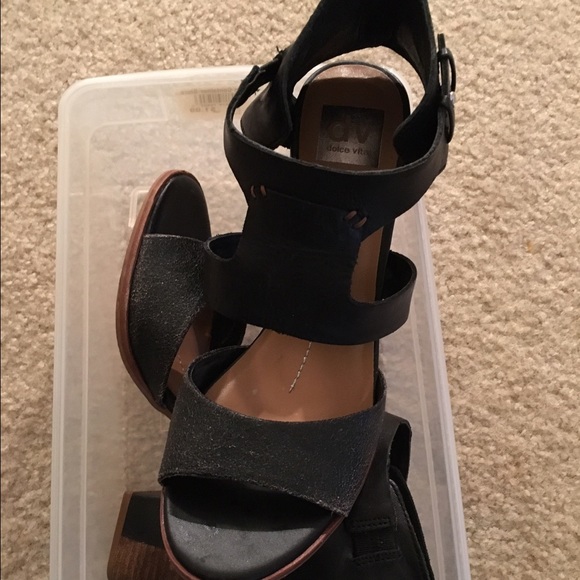 Dolce Vita block heel, caged sandal