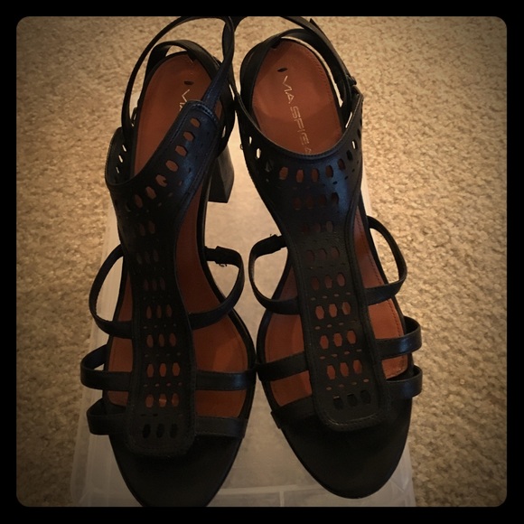 Via Spiga leather ankle wrap sandals