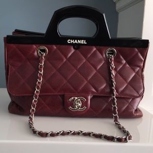 Burgundy Chanel bag