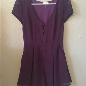 Plum romper