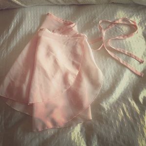 Light pink wrap skirt