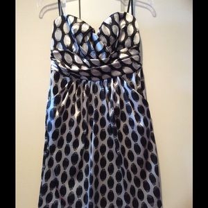 AS U WISH polka dot strapless dress