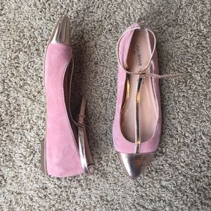 Julianne Hough for Sole Society light pink flats